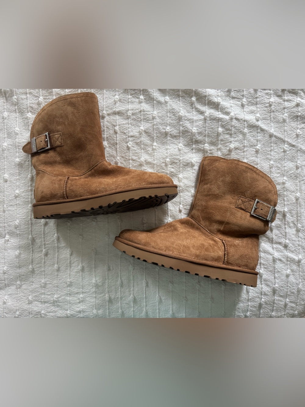 NEW UGG Remora Buckle Boots in Chestnut Brown US Women's Size 9